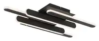 RABALUX Sindri, plafonska crna LED 36W, 1900lm, DIP switch 3000-4000K, 61x36cm, Designed by Rabalux