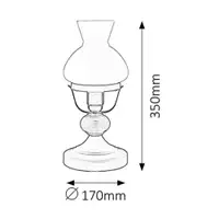 RABALUX Petronel stona lampa E27,60W mat crno