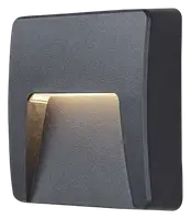 RABALUX Trento, spoljna zidna lampa LED 3W crna