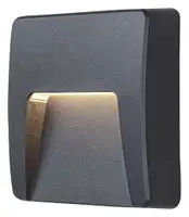 RABALUX Trento, spoljna zidna lampa LED 3W crna