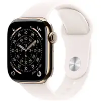 APPLE Watch S11 Cellular 42mm Gold Titanium Case with Light Blush Sport Band - S/M mf8w4rk/a