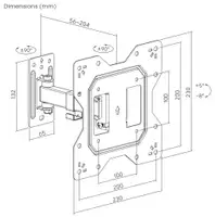 X STAND 23-43 TILT/ARM/SHORT