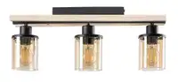 RABALUX Niylah, crna metalna plafonska lampa E27 3x25W IP20
