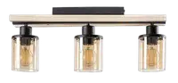 RABALUX Niylah, crna metalna plafonska lampa E27 3x25W IP20