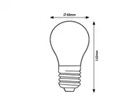 RABALUX Filament LED sijalica E27 A60, 7W, 1520lm, 3000K