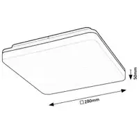 RABALUX Pernik LED plafonjera 2400lm, 24W, 4000K