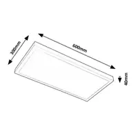 RABALUX Damek2 plafonjera LED24W 60x30cm