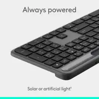 LOGITECH K980 Signature Slim Solar + Wireless Graphite for Business 920-013779