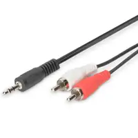 DIGITUS Audio kabl 2xcinc na 3.5mm 2.5m crni