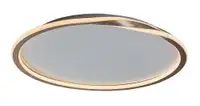 RABALUX Mathiola, LED plafonjera zlatna 40W, 2450lm, 3000K, 56cm