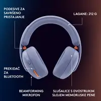 LOGITECH G325 LIGHTSPEED gejmerske bežicne slušalice Lila 981-001538