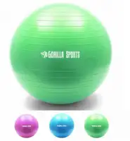 GORILLA SPORTS Lopta za vezbanje (55 cm / Zelena)