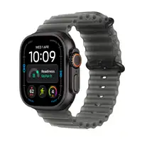 APPLE Watch Ultra 4 Cellular 49mm Black Titanium Case with Translucent Black Ocean Band mjay4se/a