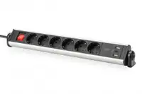 DIGITUS Produzni kabl sa 6 uticnice +3 USB