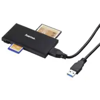 HAMA USB 3.0 SD/microSD/CF/MS crni
