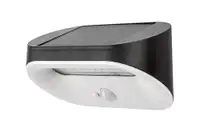 RABALUX Brezno spoljna solarna zidna lampa crna 3,2W