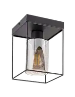 RABALUX Cedvik, crna metalna plafonska lampa , E27 1x25W, IP20
