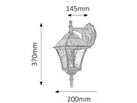 RABALUX Toscana spoljna zidna lampa 60W staro zlato IP43