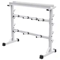 GORILLA SPORTS Stalak za tegove, diskove, sipke i bucice (Beli)