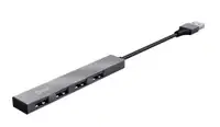 TRUST ADAPER HALYX USB 2.0 4xUSB Aluminium Silver