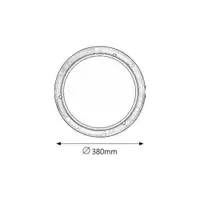 RABALUX Fa Ufo plafonjera D38 E27 2x60W hrast opal