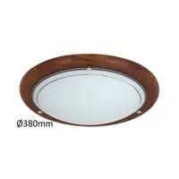 RABALUX Fa Ufo plafonjera D38 E27 2x60W hrast opal