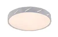 RABALUX Nesira LED plafonjera mat bela 27W 1250lm-2880lm, 3000K, D39cm, IP20