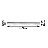 RABALUX Greg cabinetlight LED 16W 4000K 117cm bela