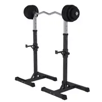 GORILLA SPORTS Stalak za sipku + Kriva EZ sipka sa tegovima (35 kg)