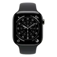 APPLE Watch S11 Cellular 46mm Slate Titanium Case with Black Sport Band - M/L mfd24rk/a