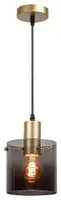 RABALUX Donati,visilica E27 1x40W zlato/dimljeno staklo