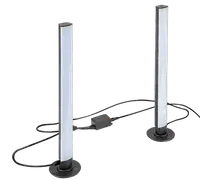 RABALUX Paco, set 2 podne lampe samo RGB svetlo, 5W, visina 38cm, daljinski, dimabilna, IP20, kabal 200cm