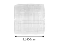 RABALUX Scottie plafonjera400x400 E27 2x60W belo/hrom