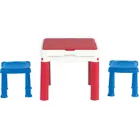 KETER Sto deciji Constructable sa dve stolice set crvena/plava/bela