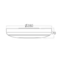 BRAYTRON BRY-GRANDE-RND-20W-5IN1-SNS-IP54-CEILING LIGHT