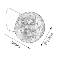 RABALUX Grace zidna lampa E27 60W 2