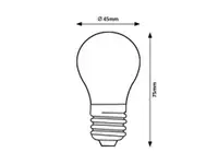 RABALUX Filament LED sijalica, providno, metal+staklo, E27 G4