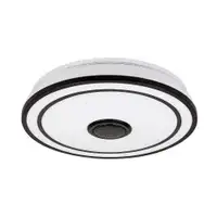RABALUX Nikolaus, plafonska lampa, crna 24W, 1600lm-2400lm, 3000-6500K IP20
