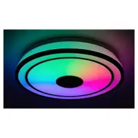 RABALUX Nikolaus, plafonska lampa, crna 24W, 1600lm-2400lm, 3000-6500K IP20