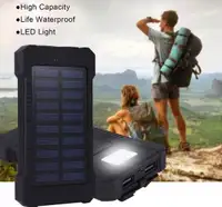 GEMBIRD Power bank Solar 12000mAh Black HRD-T12