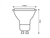 RABALUX LED sijalica GU10, 7W, 800lm, 4000K, dimabilna