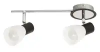 RABALUX Ati spot E14 2x max40W crno/hrom