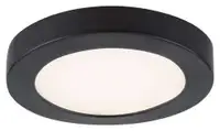 RABALUX Coco, nadgradni LED kupatilski IP44 4000K, 85mm crna