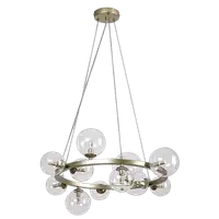 RABALUX Aslov, luster zlatni sa staklenim kuglama, 11xG9, precnik 50cm, visina 120cm