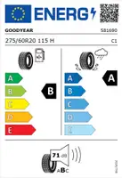 GOODYEAR 275/60R20 115H EFFICIENTGRIP 2 SUV