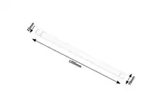 RABALUX Batten Light nadgradne lampe, bela, LED 40W