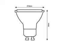 RABALUX LED sijalica GU10, 4W, 400lm, 3000K