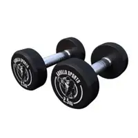 GORILLA SPORTS Okrugle gumirane bucice (2 x 2,5 kg)