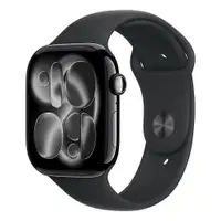 APPLE Watch S11 Cellular 46mm Jet Black Aluminium Case with Black Sport Band - M/L mfc44rk/a
