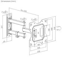 X STAND 23-43 TILT/ARM/LONG